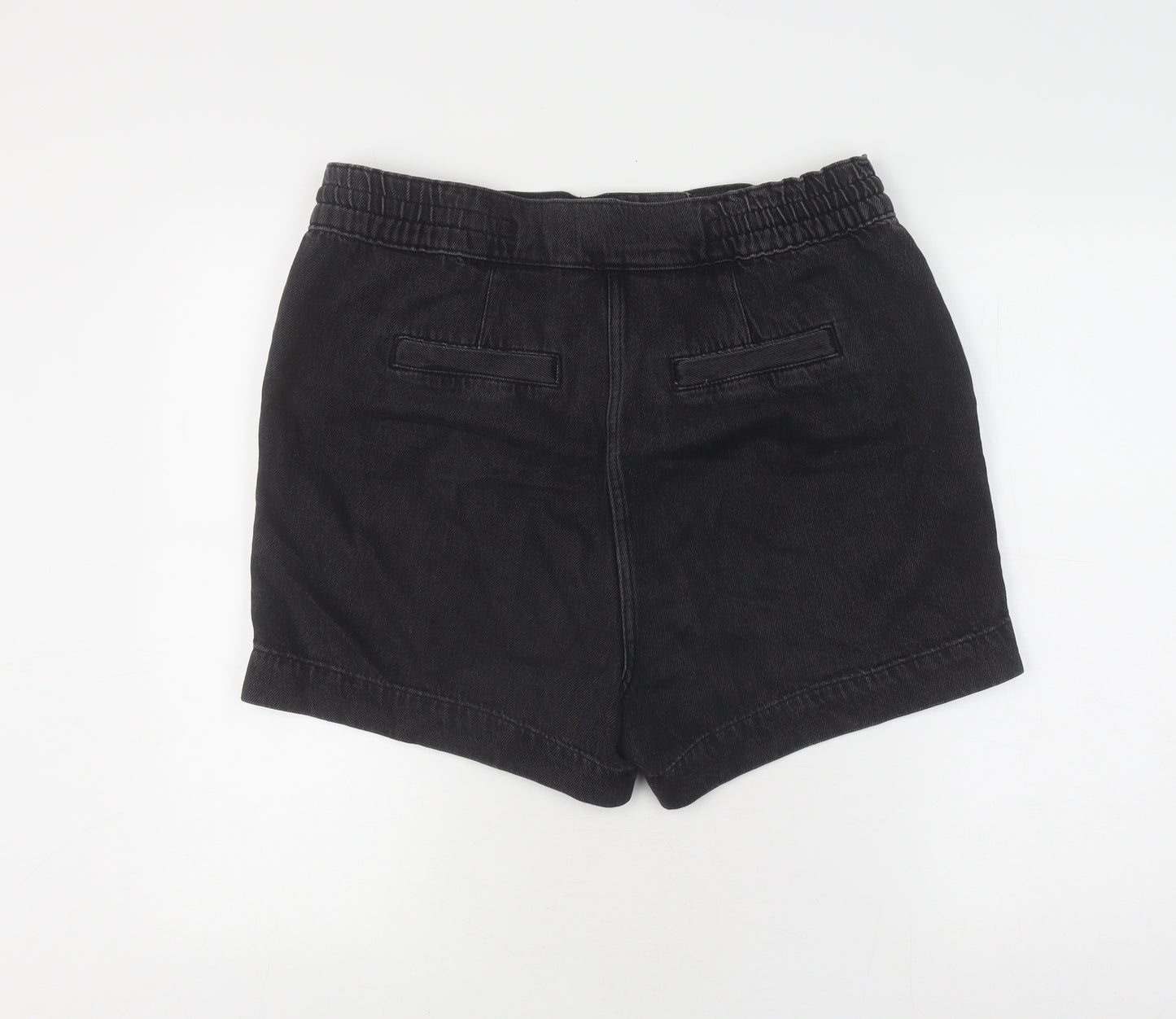Next Women's Black Denim Shorts Size 14 Tall