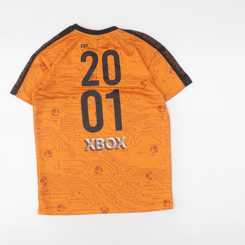 XBOX Boys Orange Graphic T-Shirt, 10 Years, Game Theme