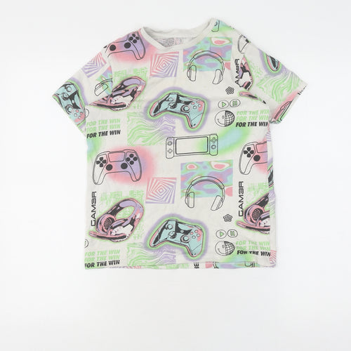 George Girls Multicoloured Gaming T-Shirt 9-10 Years