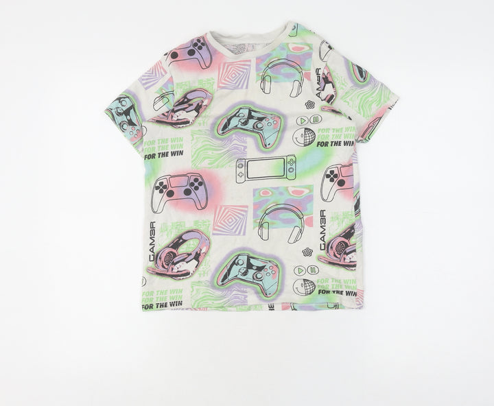 George Girls Multicoloured Gaming T-Shirt 9-10 Years