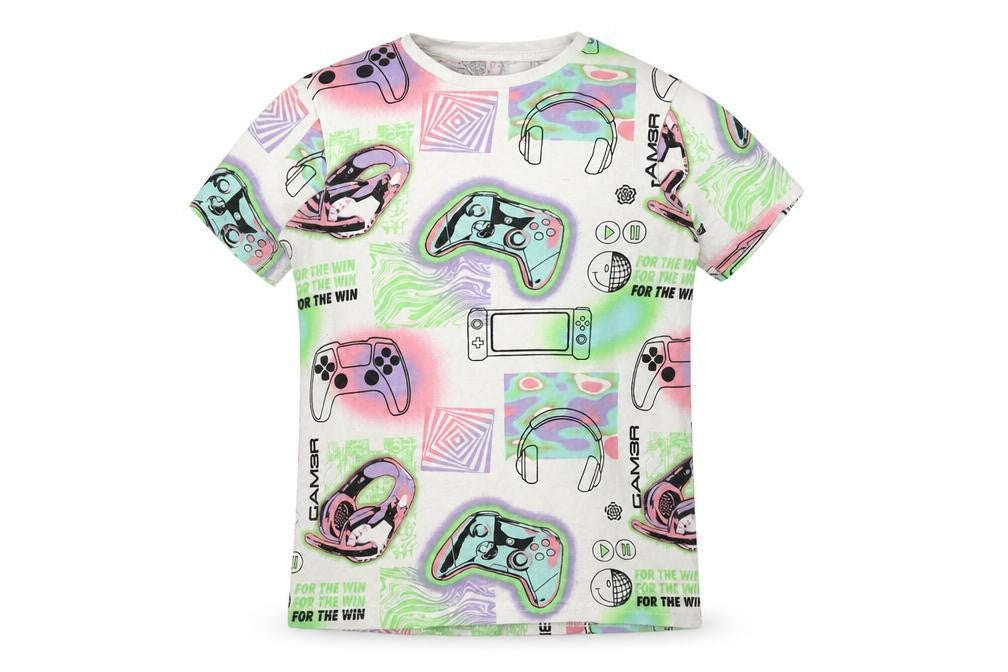 George Girls Multicoloured Gaming T-Shirt 9-10 Years
