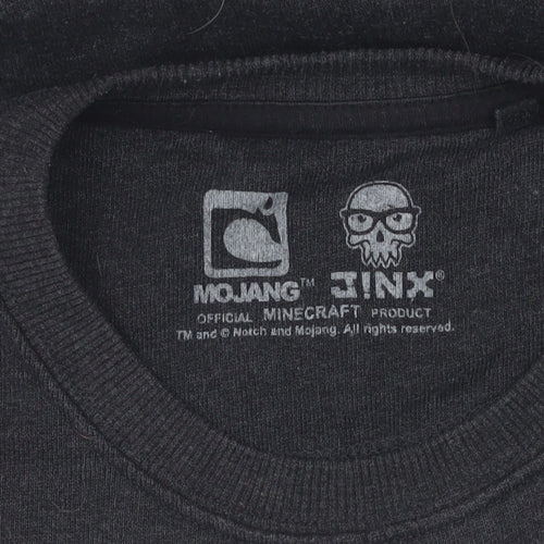 Next Boys Black Minecraft Sweatshirt, 10 Years, Pullover