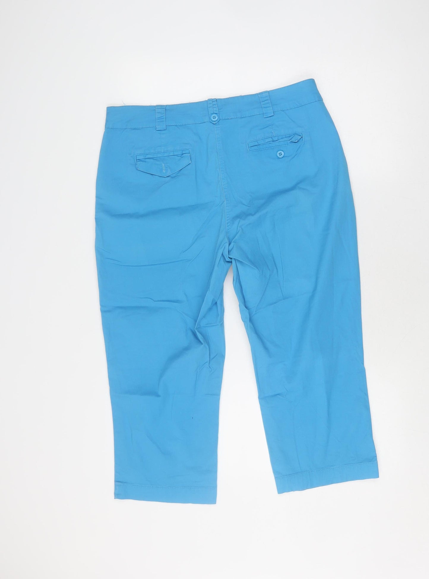 Debenhams Blue Capri Trousers Women's Size 14 Pockets