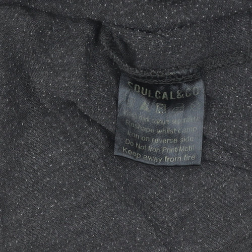 SoulCal & Co Men's Black V-Neck T-Shirt Size S