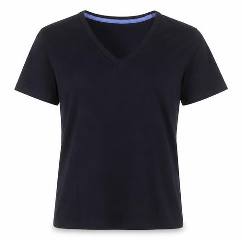 Lands' End Women Black XS V-Neck T-Shirt
