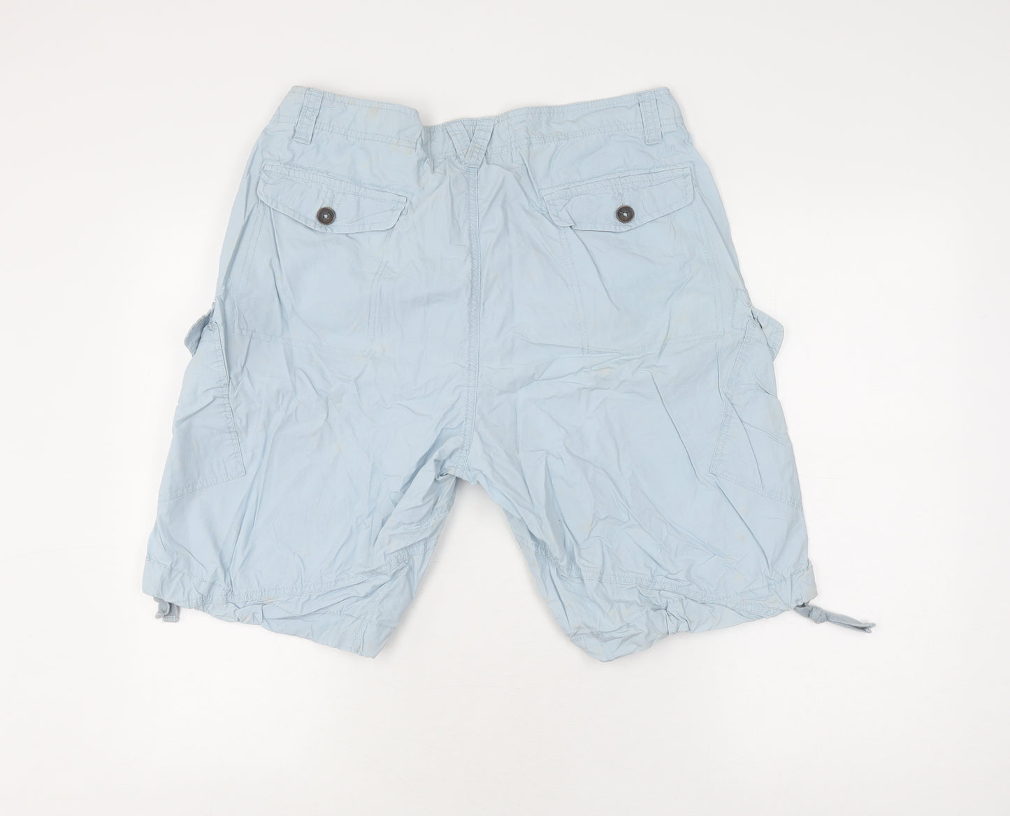 Mantaray Men's Blue Cargo Shorts, Size 36, Casual Summer Wear