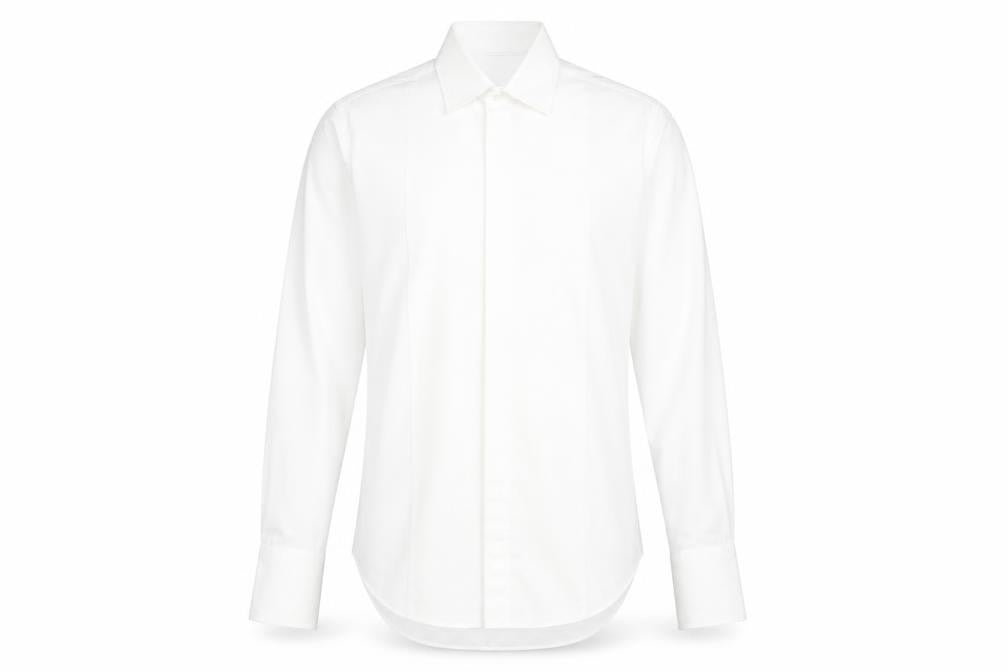 Marks and Spencer Men's White Dress Shirt 37 Formal