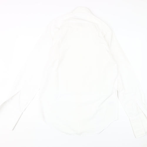 Marks and Spencer Men's White Dress Shirt 37 Formal