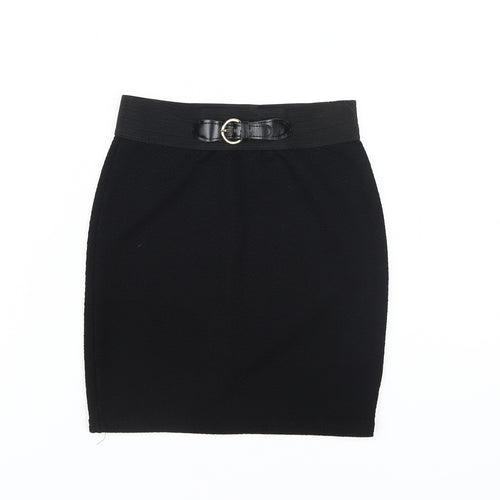 River Island Girls Black Pencil Skirt, 9-10 Years, Knee Length