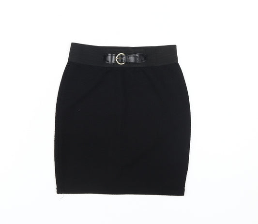 River Island Girls Black Pencil Skirt, 9-10 Years, Knee Length