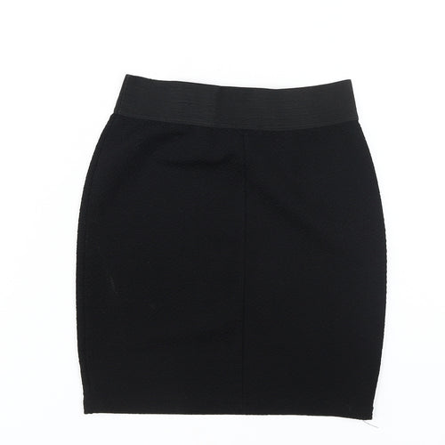 River Island Girls Black Pencil Skirt, 9-10 Years, Knee Length