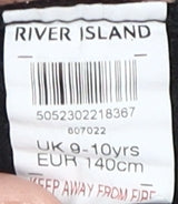 River Island Girls Black Pencil Skirt, 9-10 Years, Knee Length