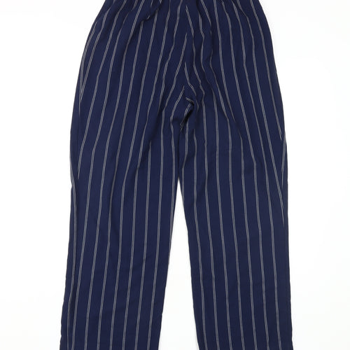 Damart Women's Blue Striped Trousers Size 14