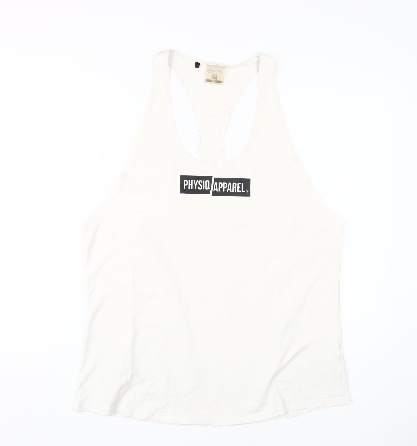 PHYSIQ APPAREL Men's White 2XL Tank Top for Gym