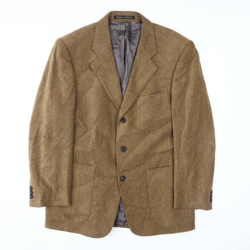 Marks and Spencer Men's Gold Blazer Jacket 40S