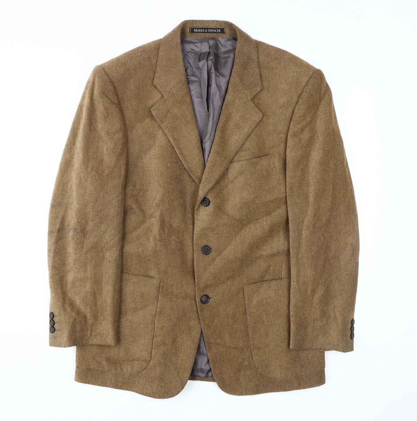 Marks and Spencer Men's Gold Blazer Jacket 40S