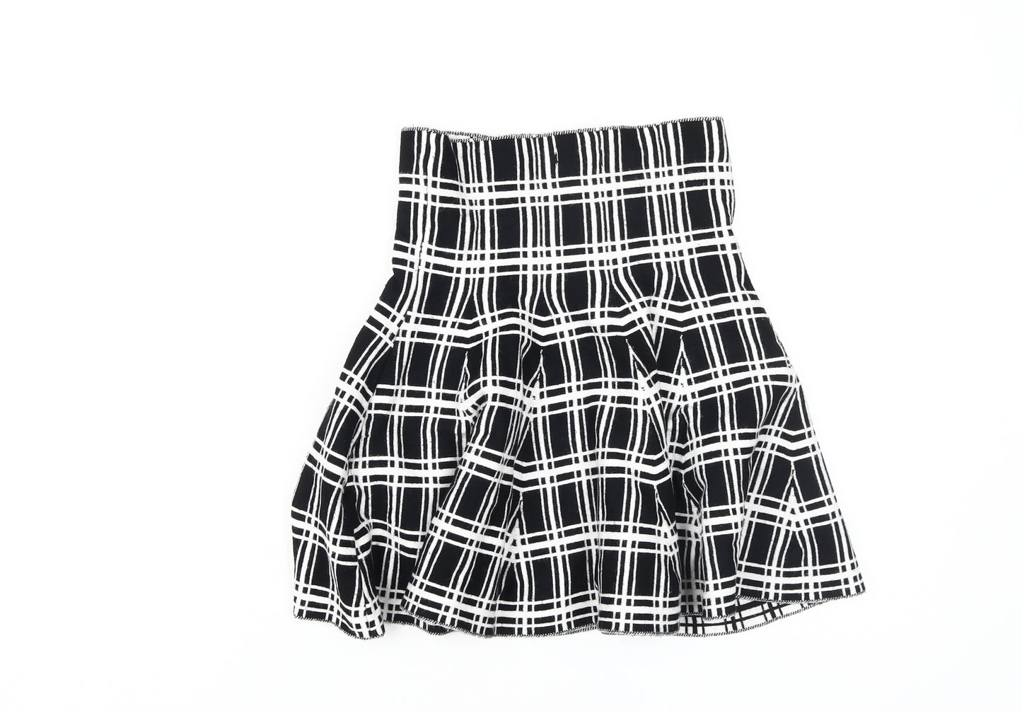 Cherry Koko Women’s Black Pleated Check Skirt S
