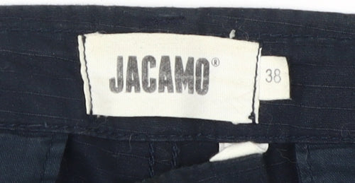 Jacamo Men's Black Cargo Shorts Size 38 Regular Fit