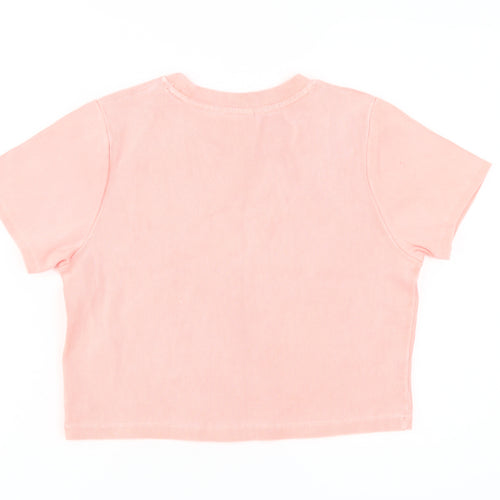 Superdry Women's Pink Crew Neck T-Shirt Size 14