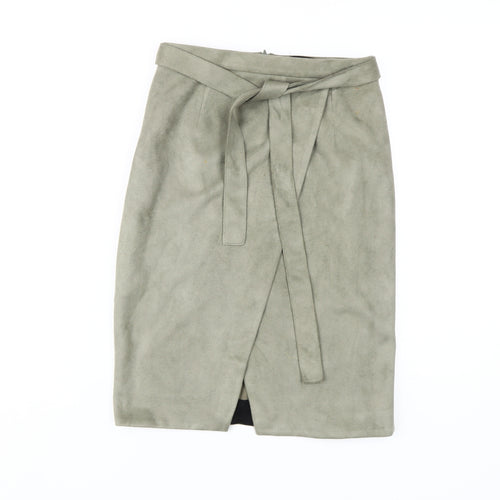 River Island Women's Grey Pencil Skirt Size 6