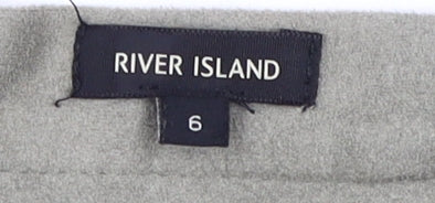 River Island Women's Grey Pencil Skirt Size 6
