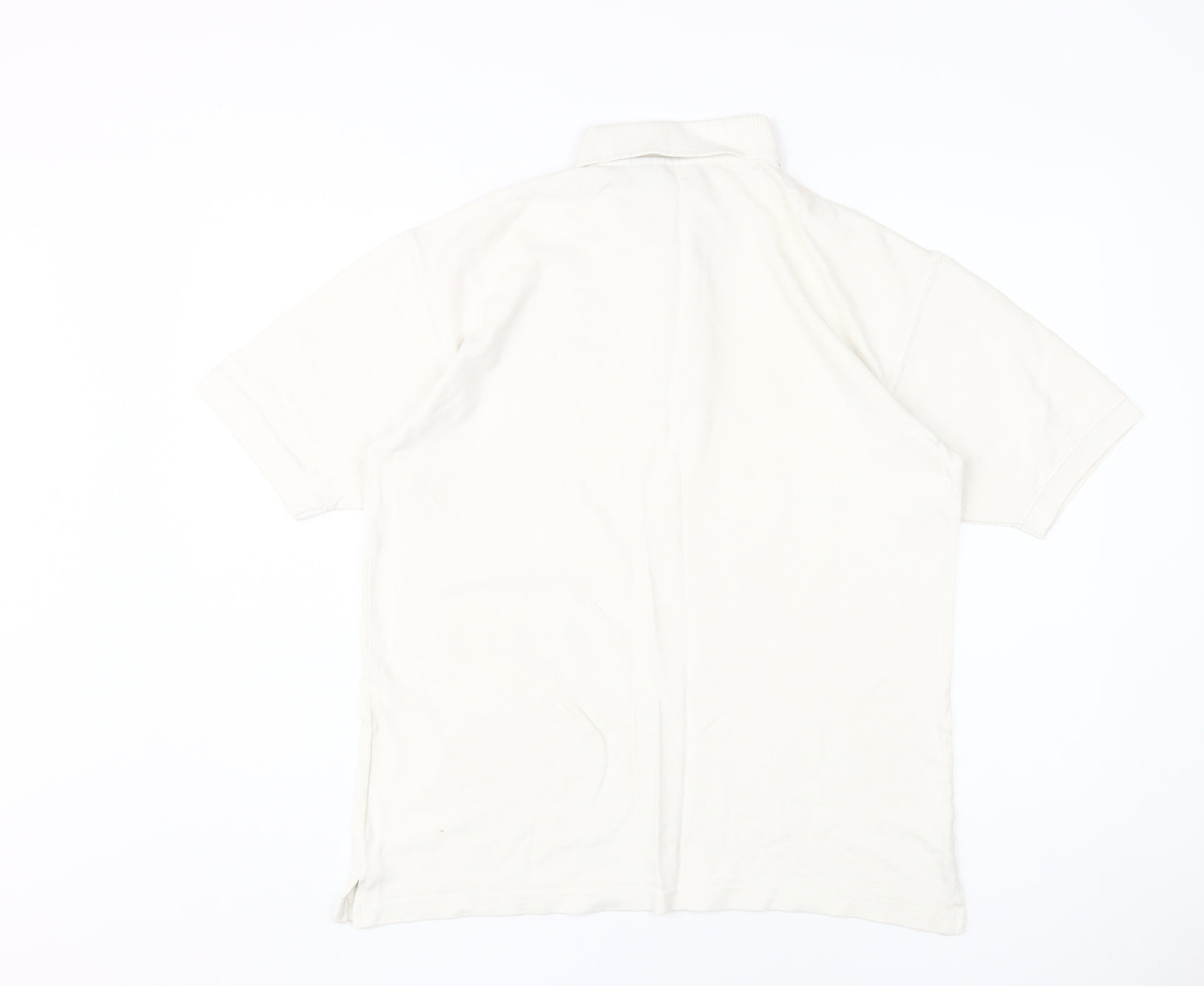 Disney Men's White S Polo Shirt - Mickey Mouse Graphic