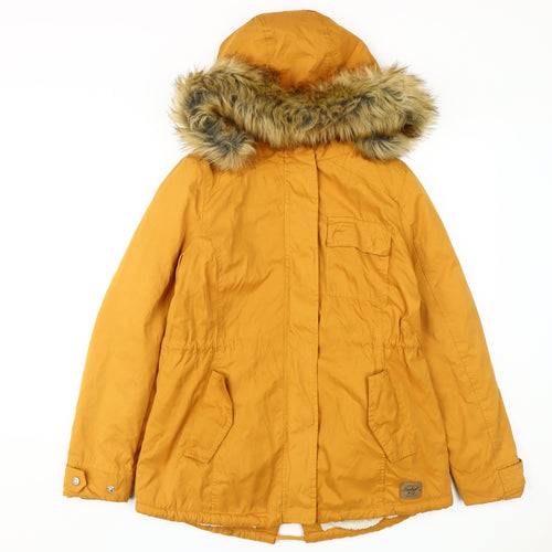 SoulCal Women's Yellow Parka Jacket Size 10