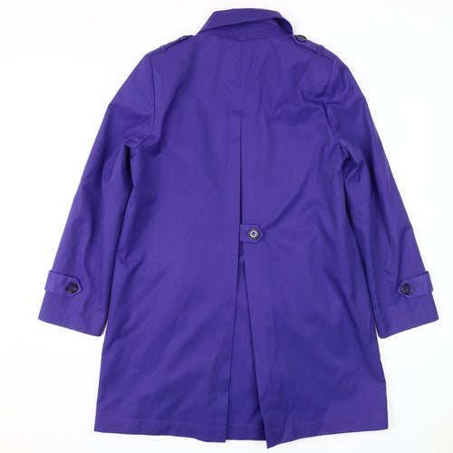 Debenhams Women's Purple Petite Trench Coat Size 12