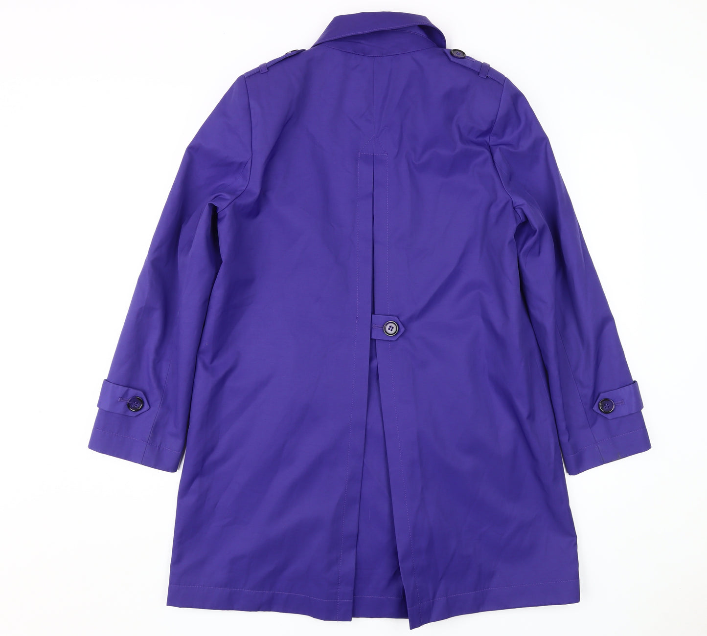 Debenhams Women's Purple Petite Trench Coat Size 12