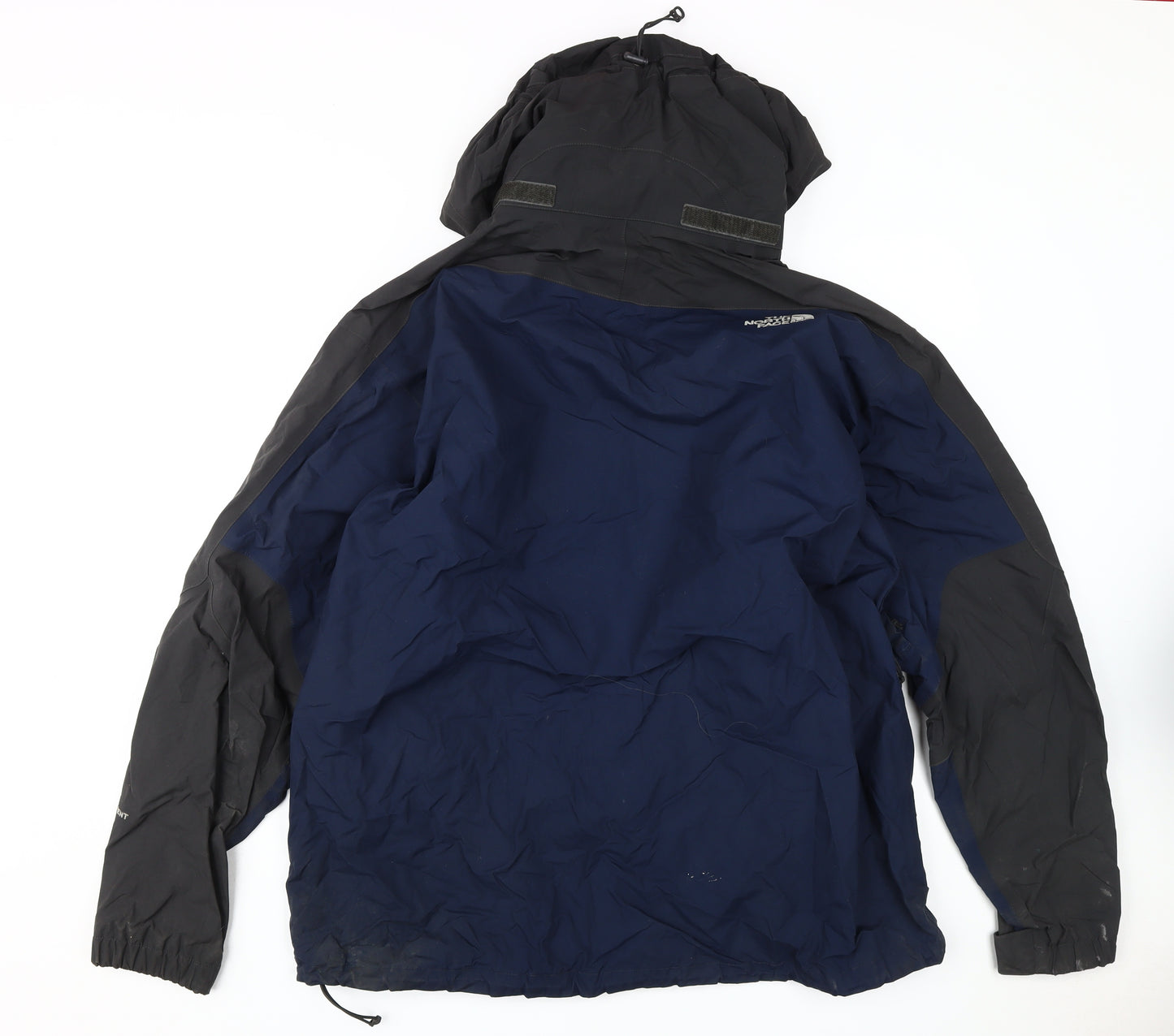 The North Face Men's Blue 2XL Waterproof Hooded Jacket