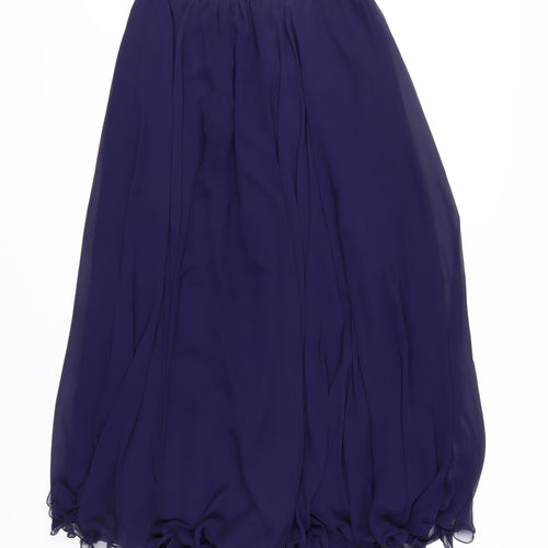 Oliver James Women's Blue Long Bubble Hem Skirt Size 18