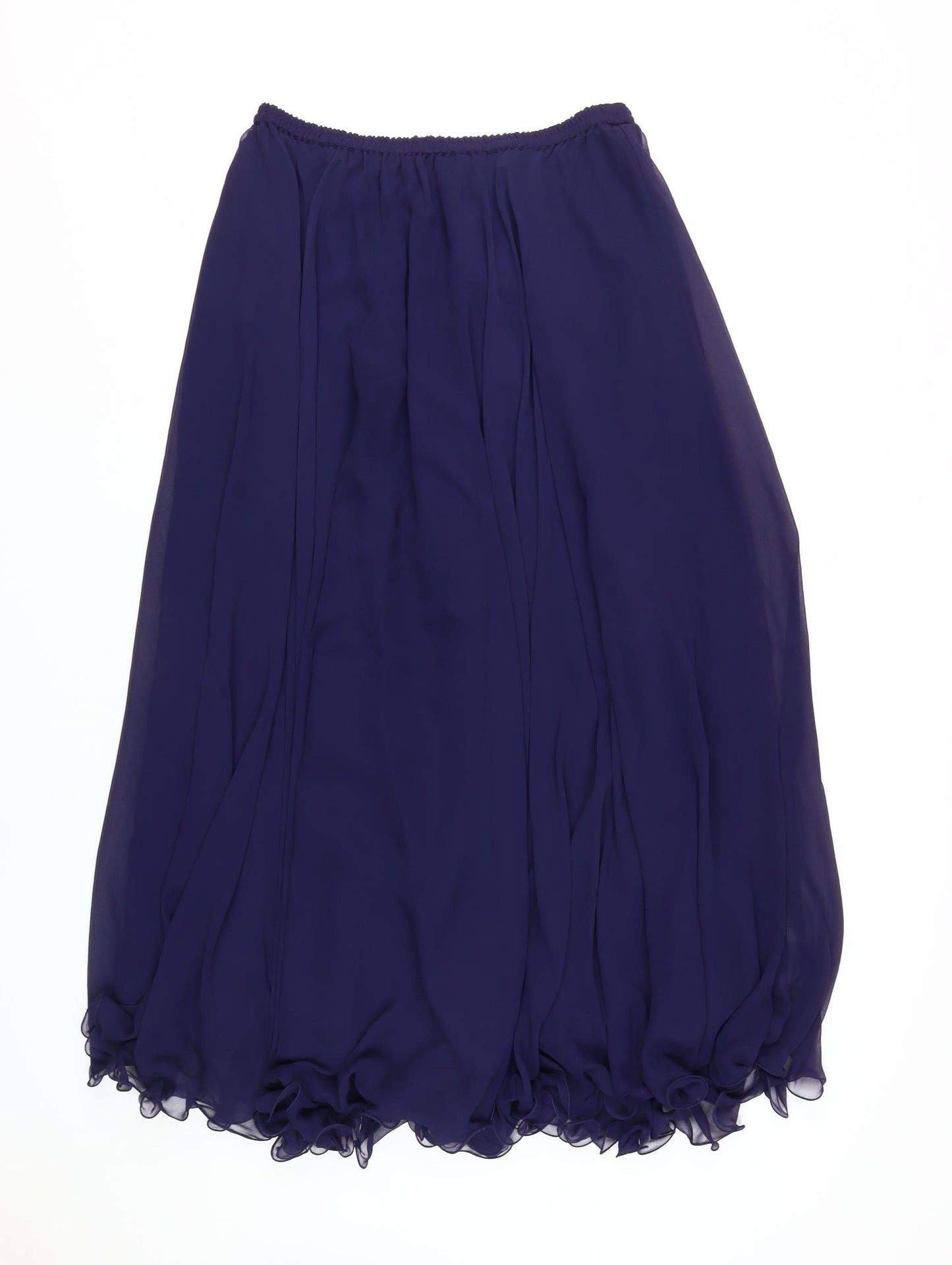 Oliver James Women's Blue Long Bubble Hem Skirt Size 18