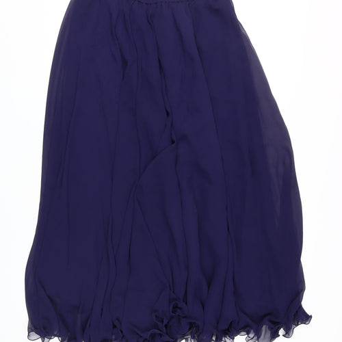 Oliver James Women's Blue Long Bubble Hem Skirt Size 18