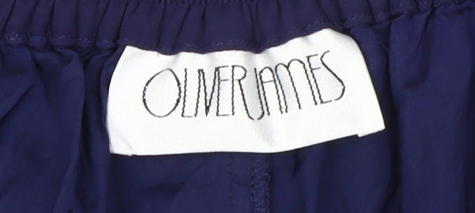 Oliver James Women's Blue Long Bubble Hem Skirt Size 18