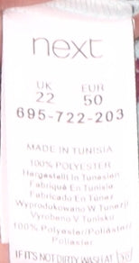 Next Women's Floral Blouse UK Size 22, Sleeveless