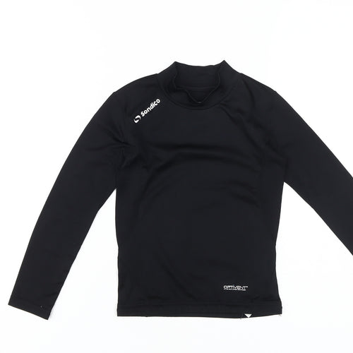 Sondico Boys Black Long Sleeve Sports Top Size 5-6 Years