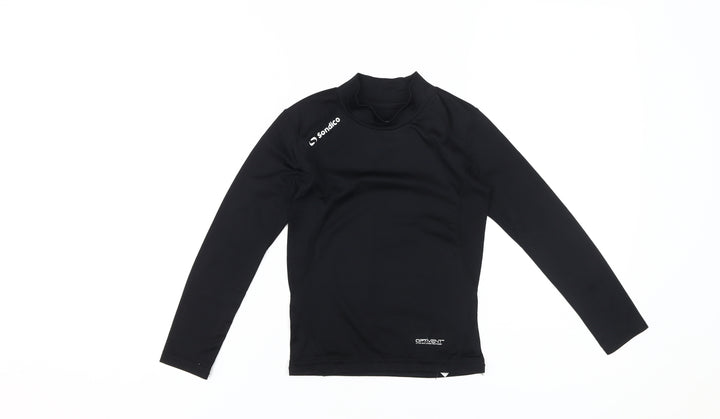 Sondico Boys Black Long Sleeve Sports Top Size 5-6 Years