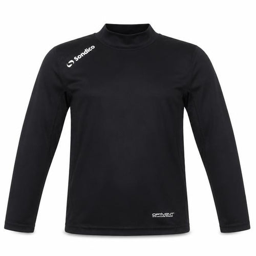 Sondico Boys Black Long Sleeve Sports Top Size 5-6 Years