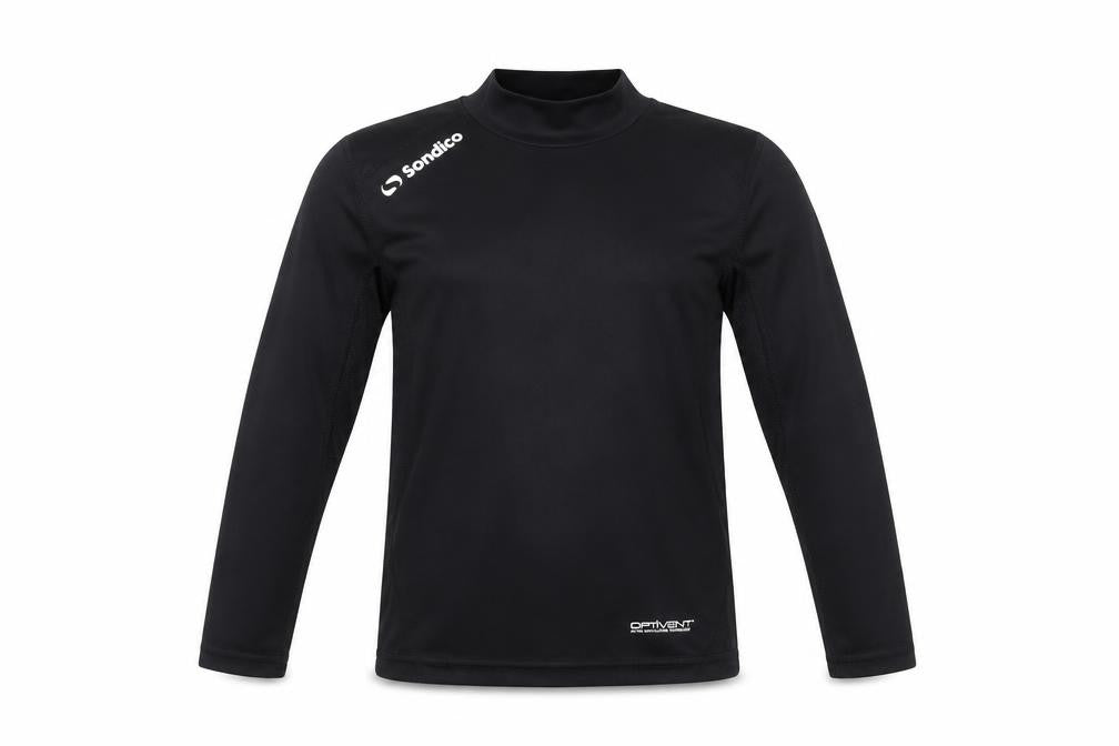 Sondico Boys Black Long Sleeve Sports Top Size 5-6 Years