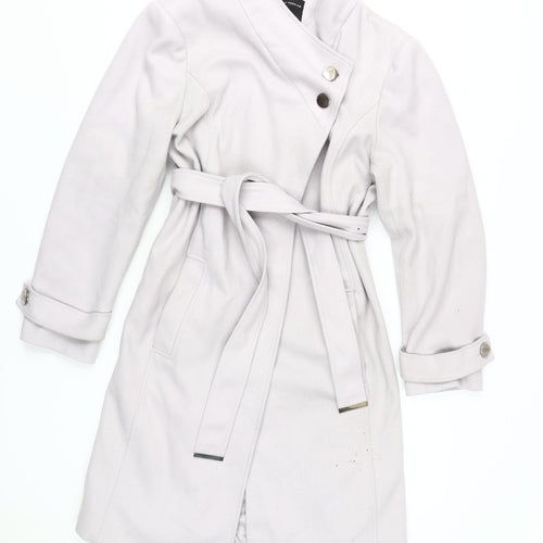 Dorothy Perkins Grey Women's Trench Coat Size 16