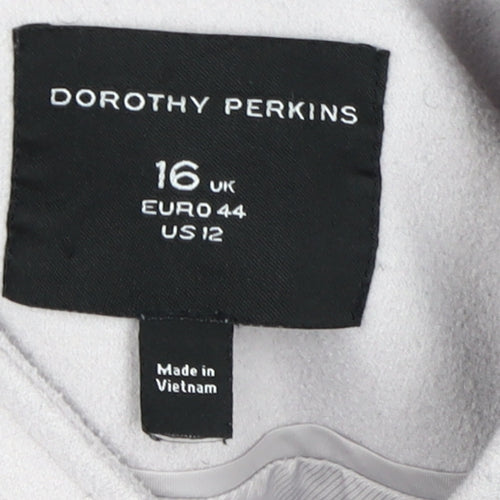 Dorothy Perkins Grey Women's Trench Coat Size 16