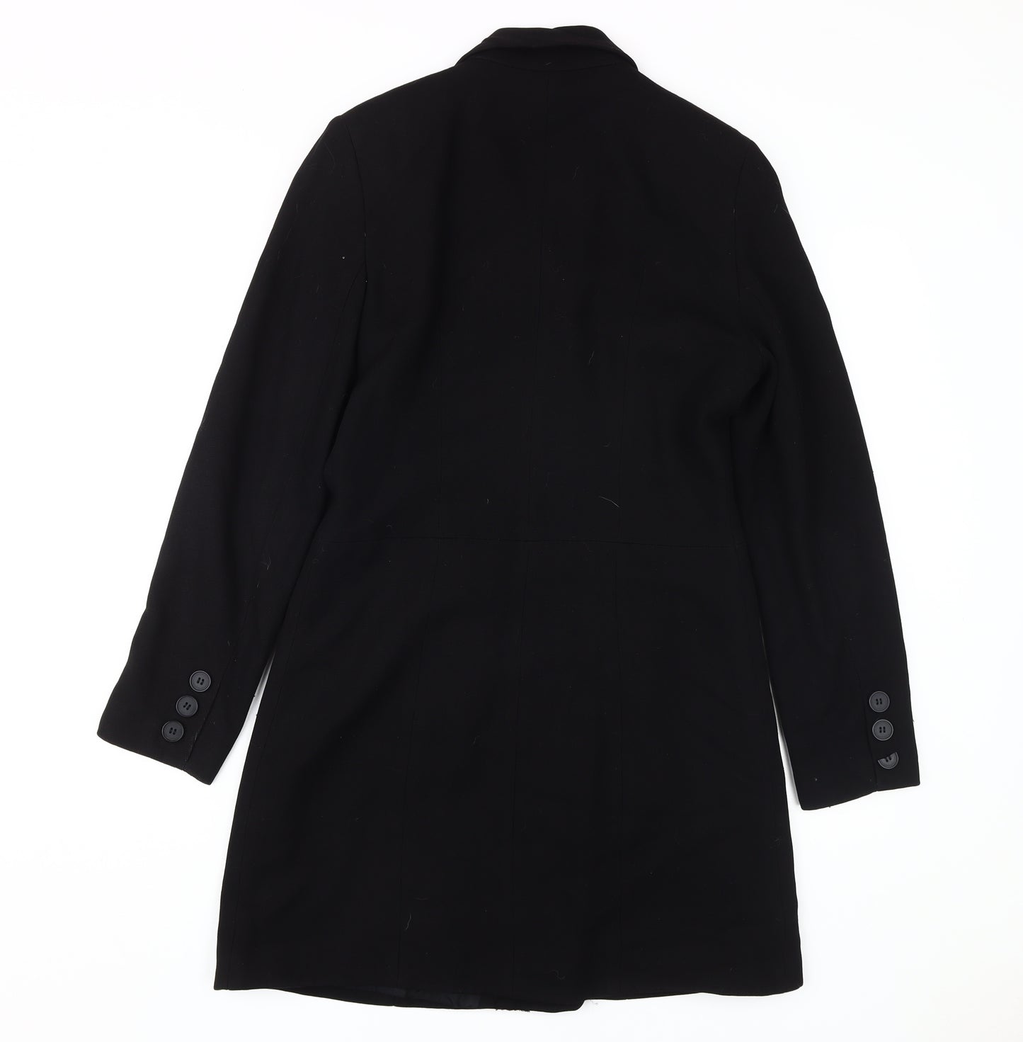 Equation Women's Black Overcoat Size 10 Business/Classic