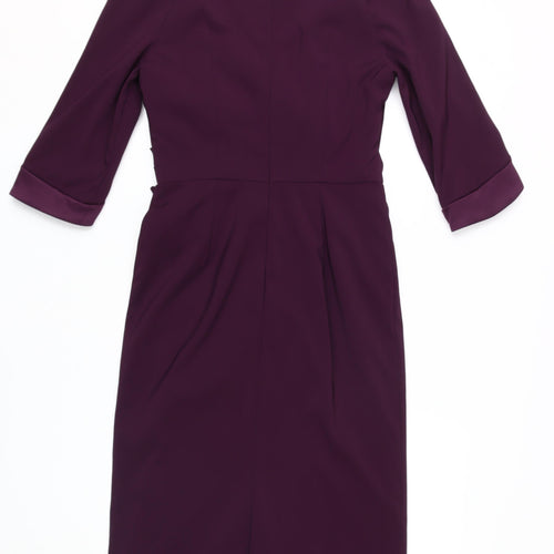 Bombshell London Women's Purple Wrap Dress - Size 16