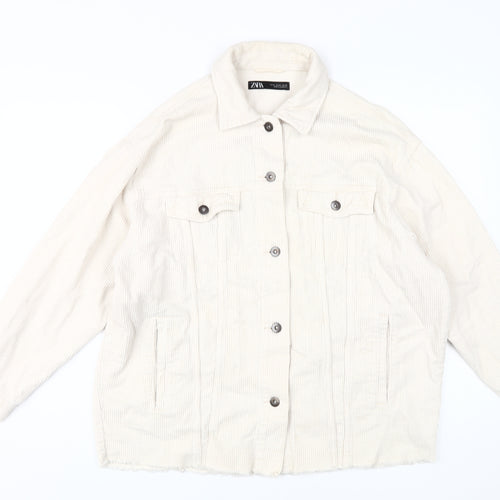Zara Women's Beige Corduroy Jacket M