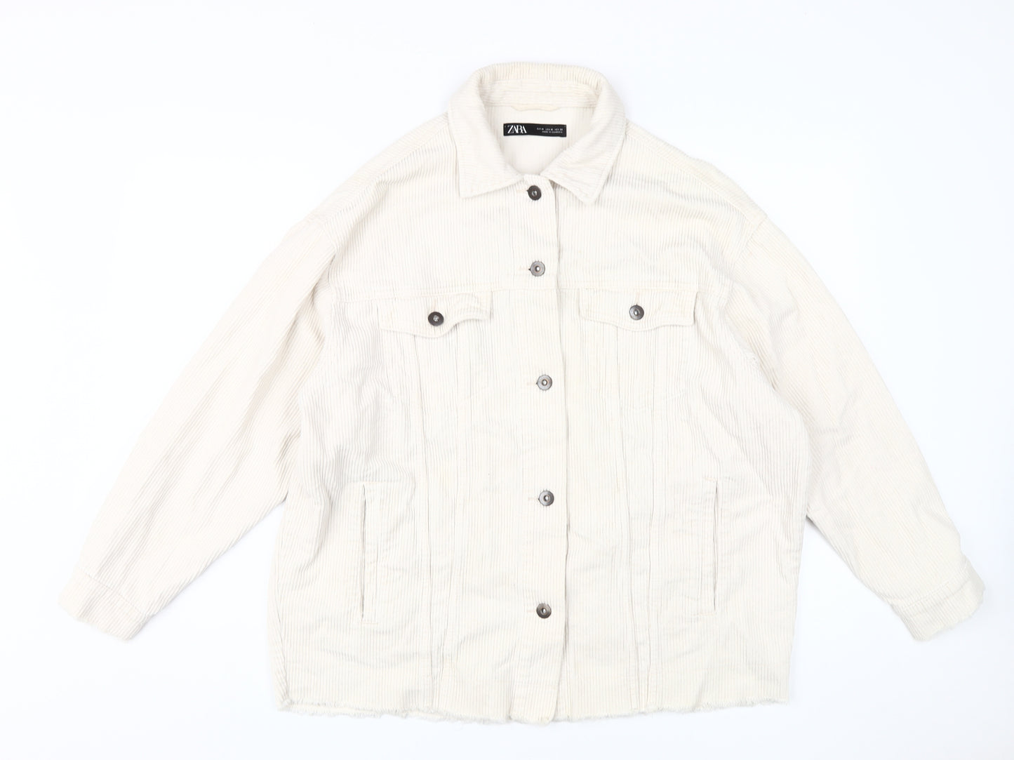 Zara Women's Beige Corduroy Jacket M