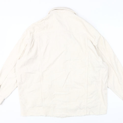 Zara Women's Beige Corduroy Jacket M