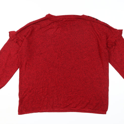 Kaleidoscope Women's Red Animal Print T-Shirt, Size 18