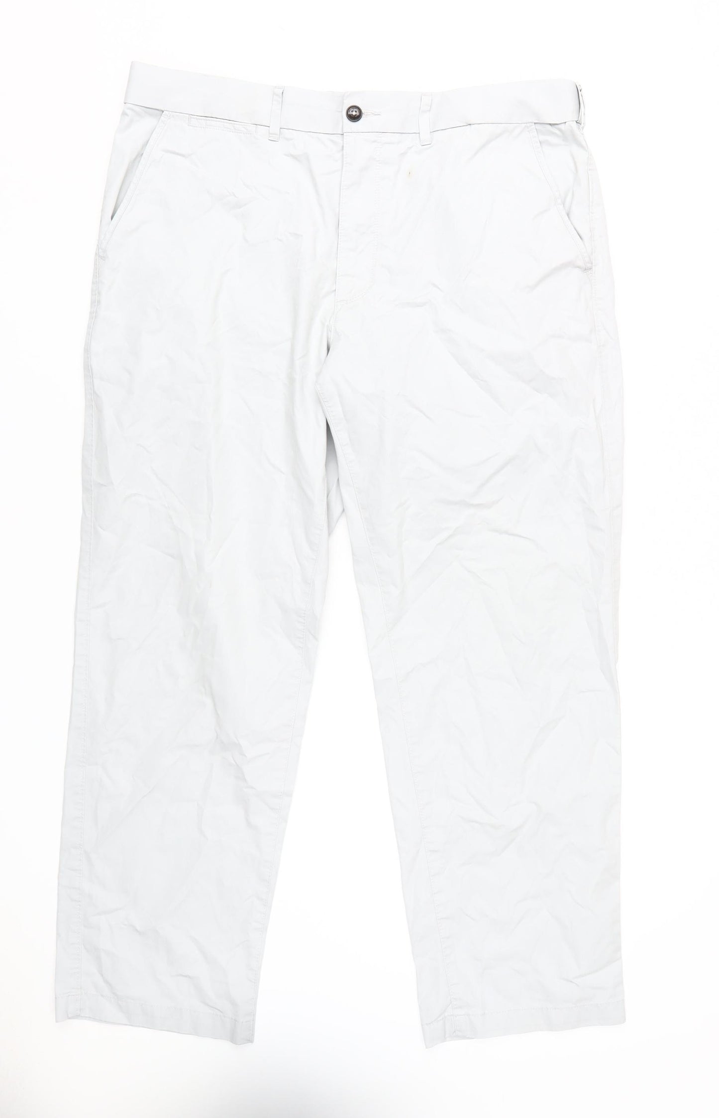 Marks and Spencer Men's White Chino Trousers, L, New