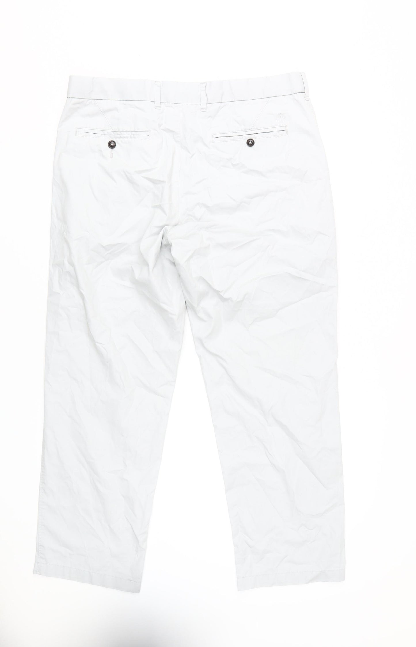 Marks and Spencer Men's White Chino Trousers, L, New