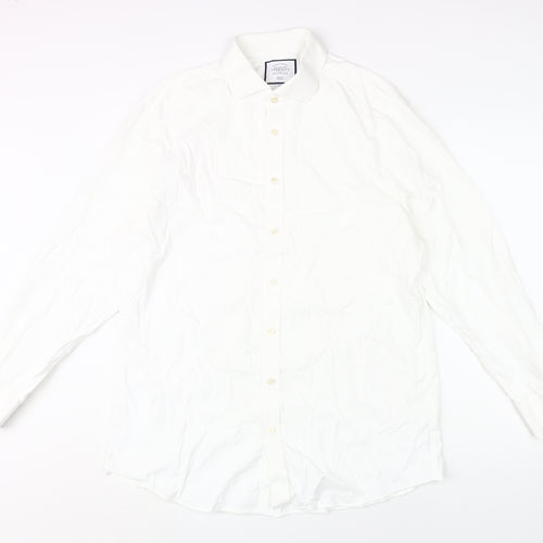 Charles Tyrwhitt Men's White Slim Fit Dress Shirt